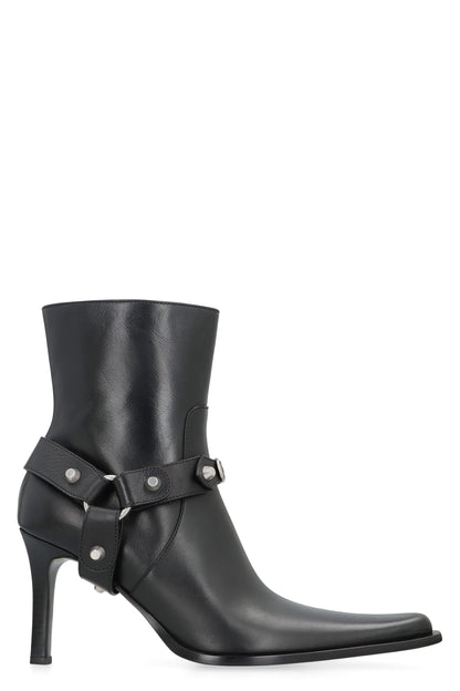 BALENCIAGA City Boots in Leather - 9cm Heel Height