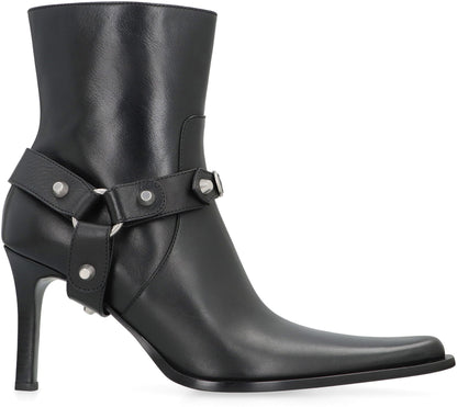 BALENCIAGA City Boots in Leather - 9cm Heel Height