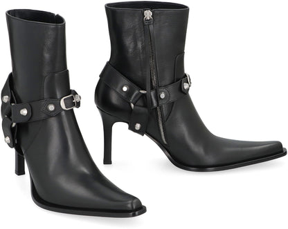 BALENCIAGA City Boots in Leather - 9cm Heel Height
