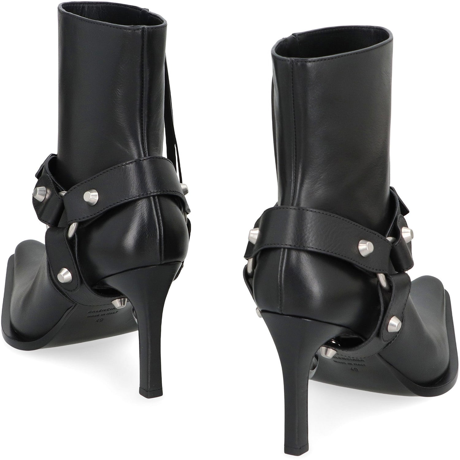 BALENCIAGA City Boots in Leather - 9cm Heel Height