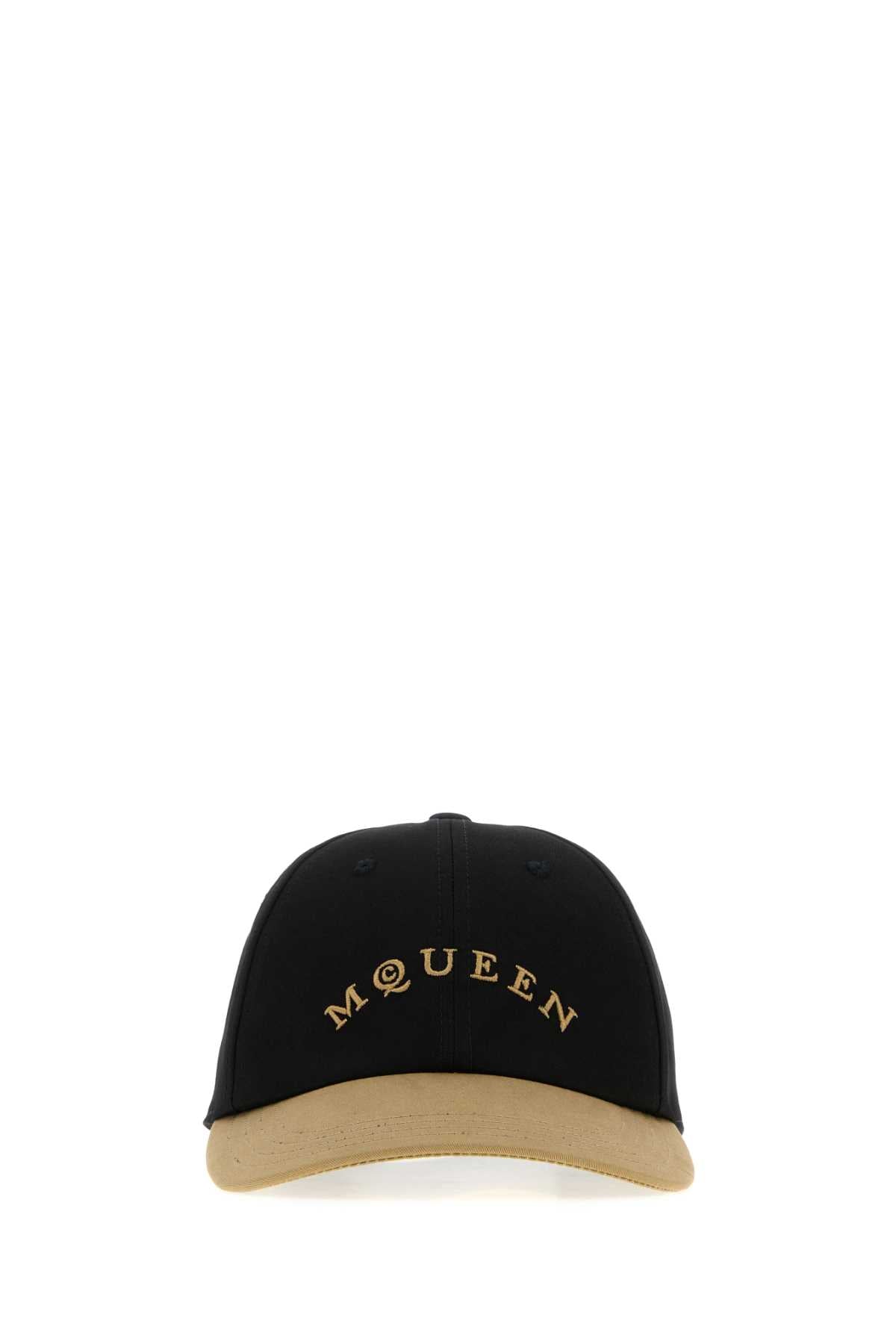 ALEXANDER MCQUEEN Two-Tone Cotton Baseball Cap for Men