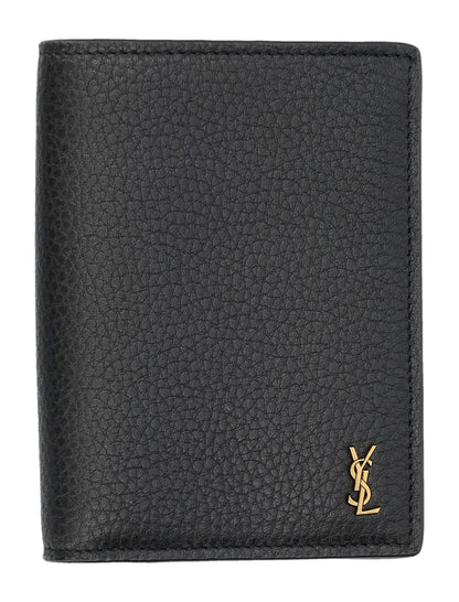 SAINT LAURENT Mini Cassandre Credit Card Wallet