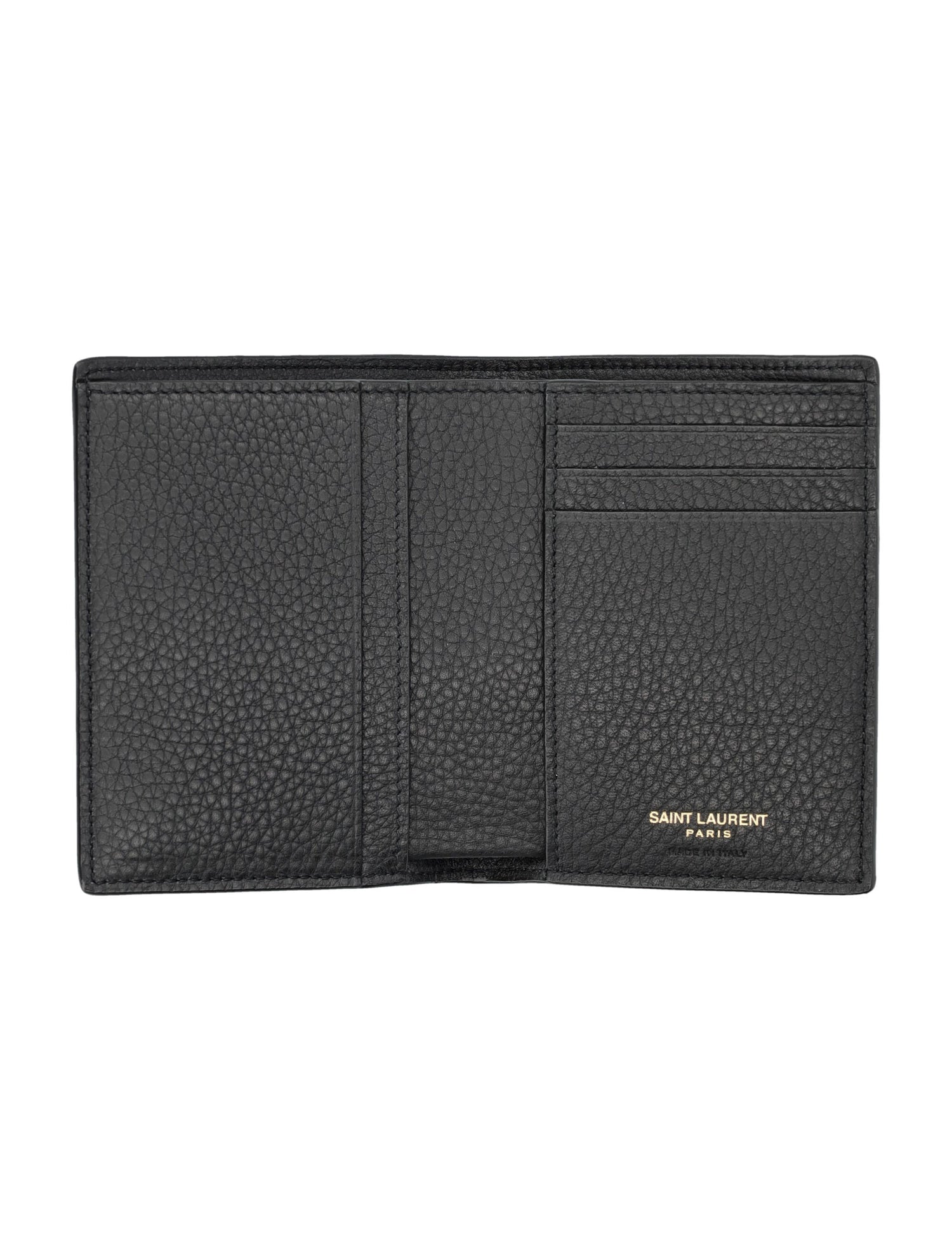 SAINT LAURENT Mini Cassandre Credit Card Wallet