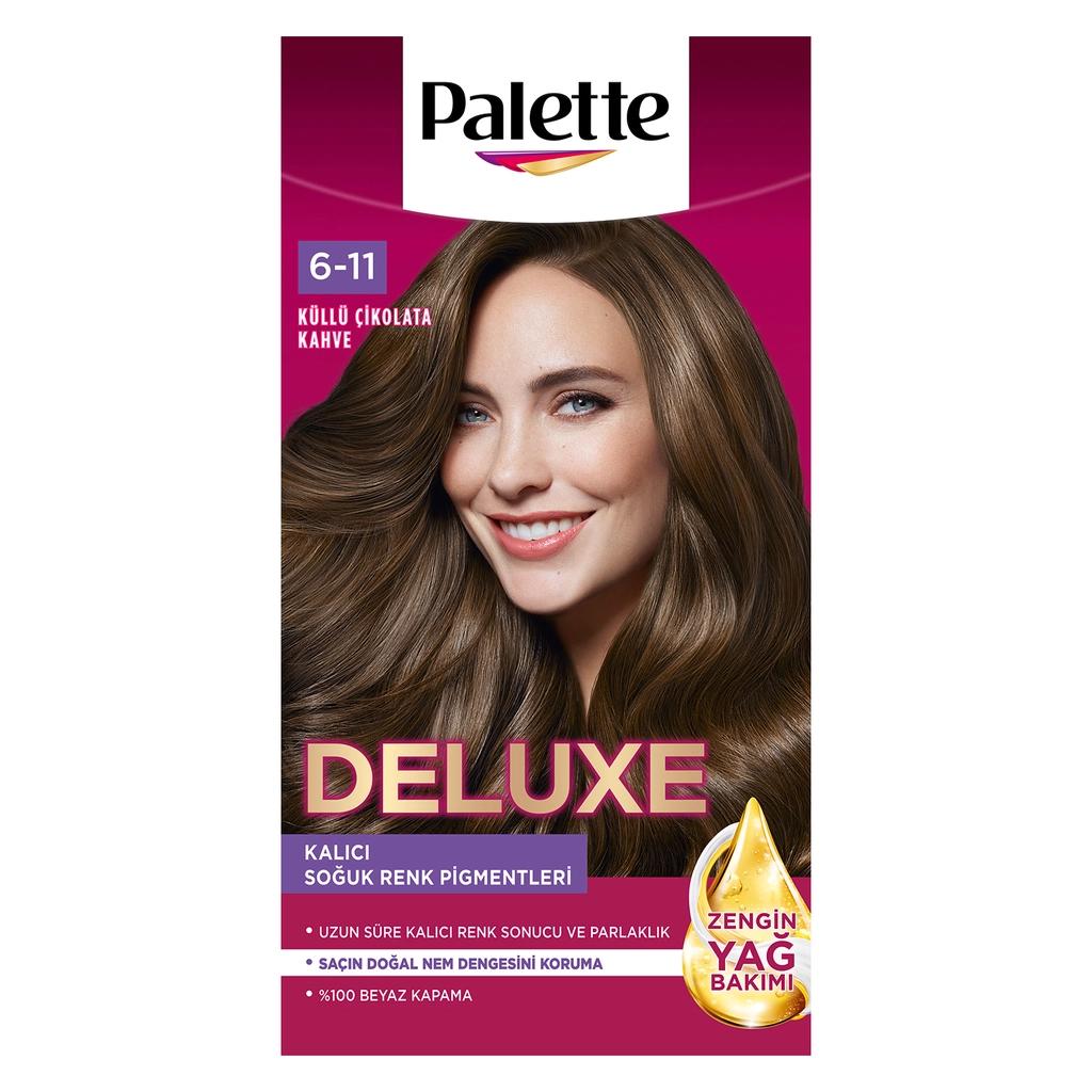 Palette Deluxe Ash Chocolate Brown Hair Dye 611 115 ml