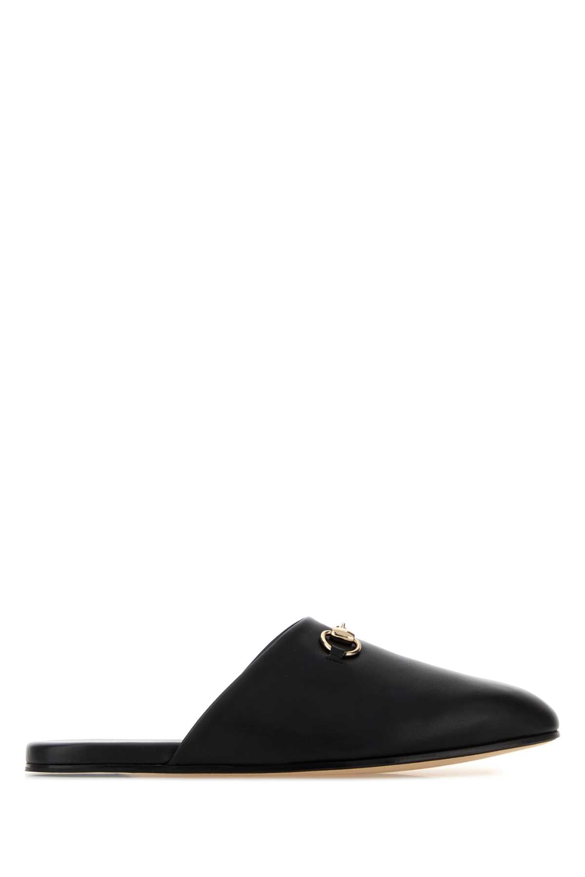 GUCCI Nappa Leather Horsebit Slippers for Men