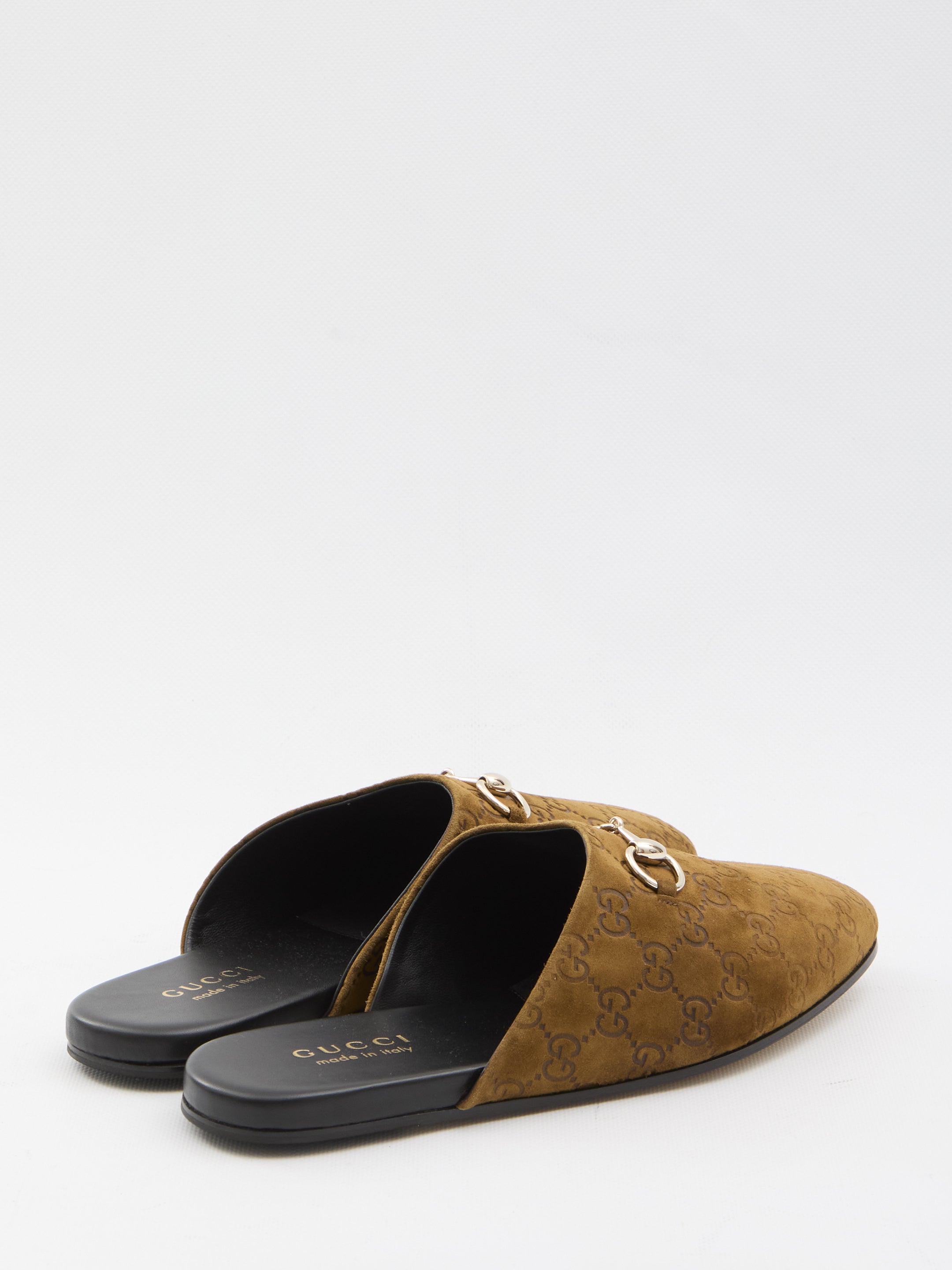 GUCCI Flat Suede Slippers for Men