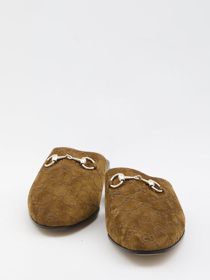GUCCI Suede Leather Loafers with Horsebit - UK Size