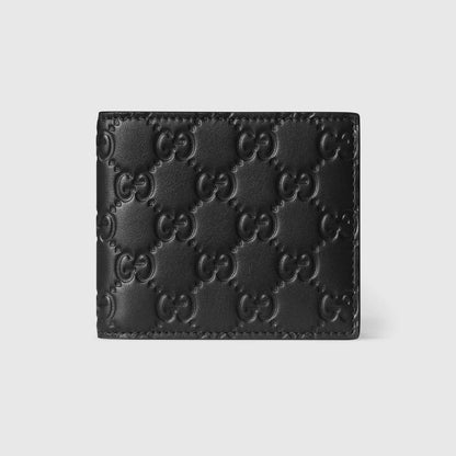 GUCCI Mini Bi-Fold Wallet with Embossed Pattern