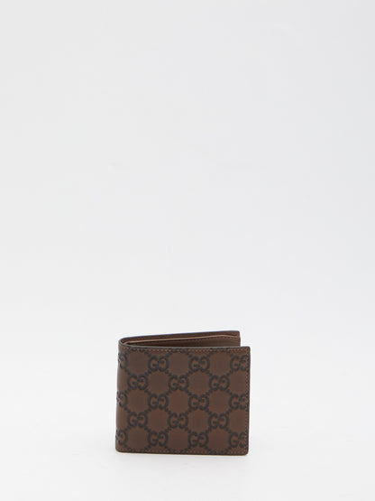 GUCCI Emblem Bi-Fold Wallet - 11 x 9 cm