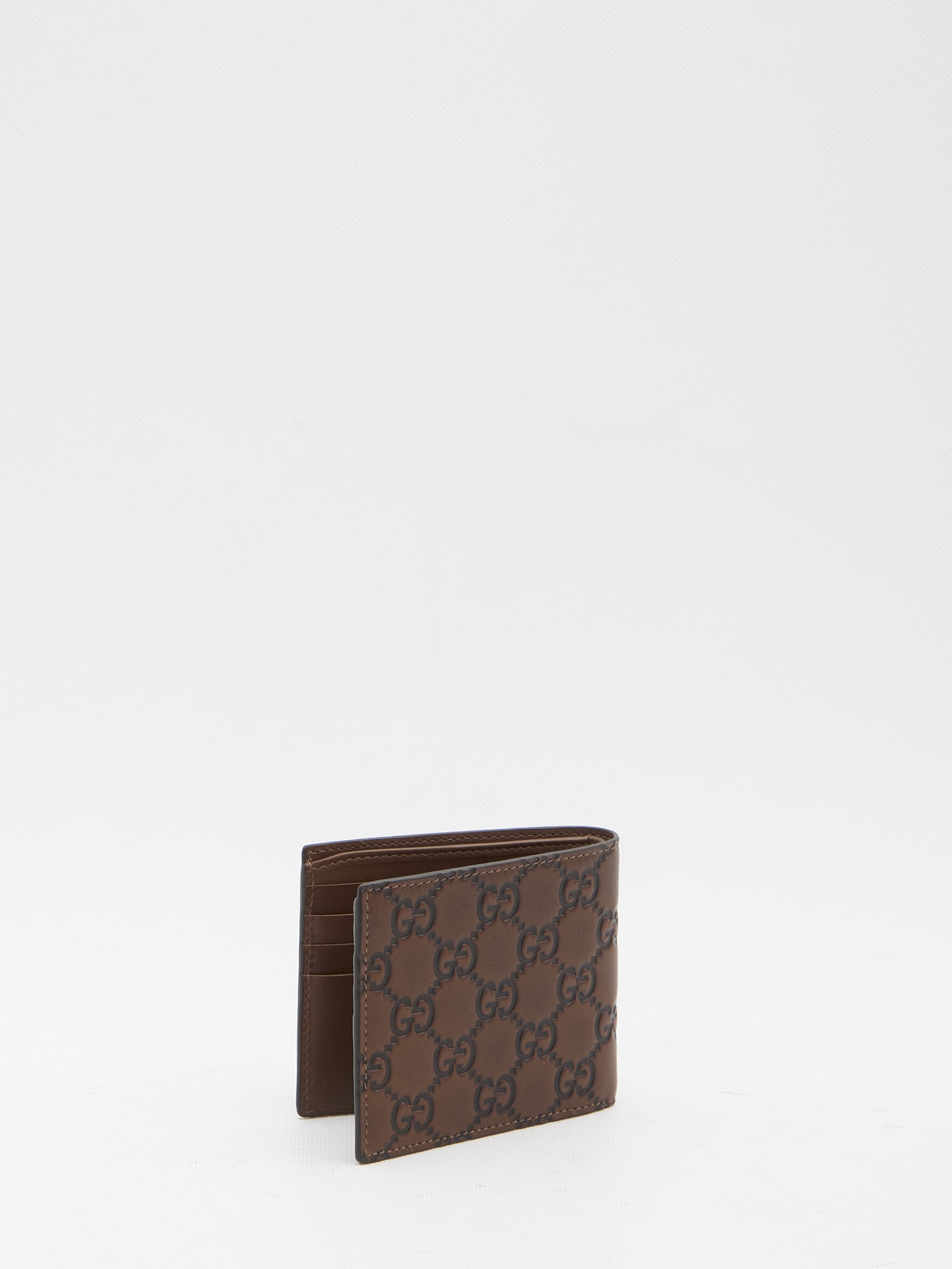 GUCCI Emblem Bi-Fold Wallet - 11 x 9 cm
