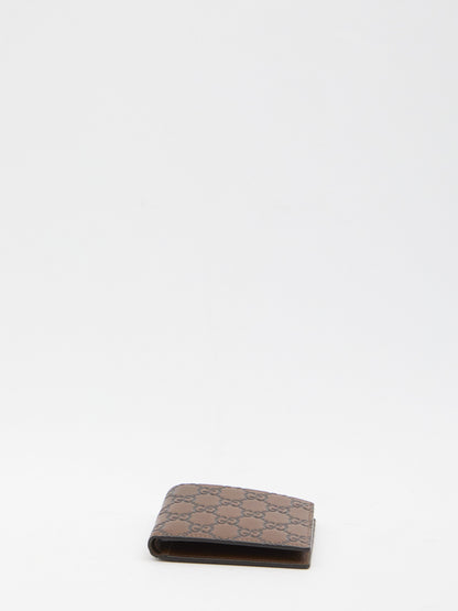 GUCCI Emblem Bi-Fold Wallet - 11 x 9 cm