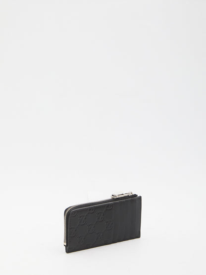 GUCCI Mini Card Holder with Zip - 13.7 x 7.5 cm