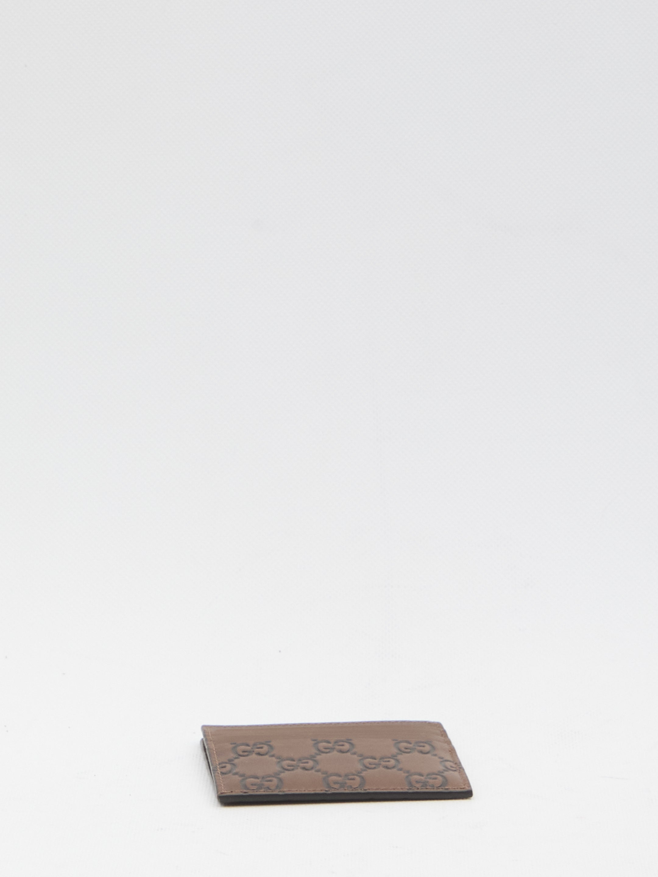 GUCCI Mini Emblem Card Holder with Six Slots