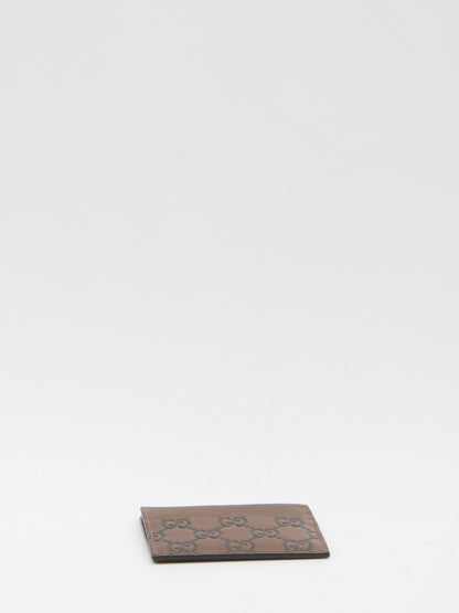 GUCCI Mini Emblem Card Holder with Six Slots