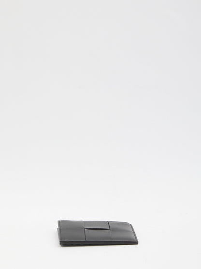 BOTTEGA VENETA Mini Leather Card Holder with Zippered Coin Pocket