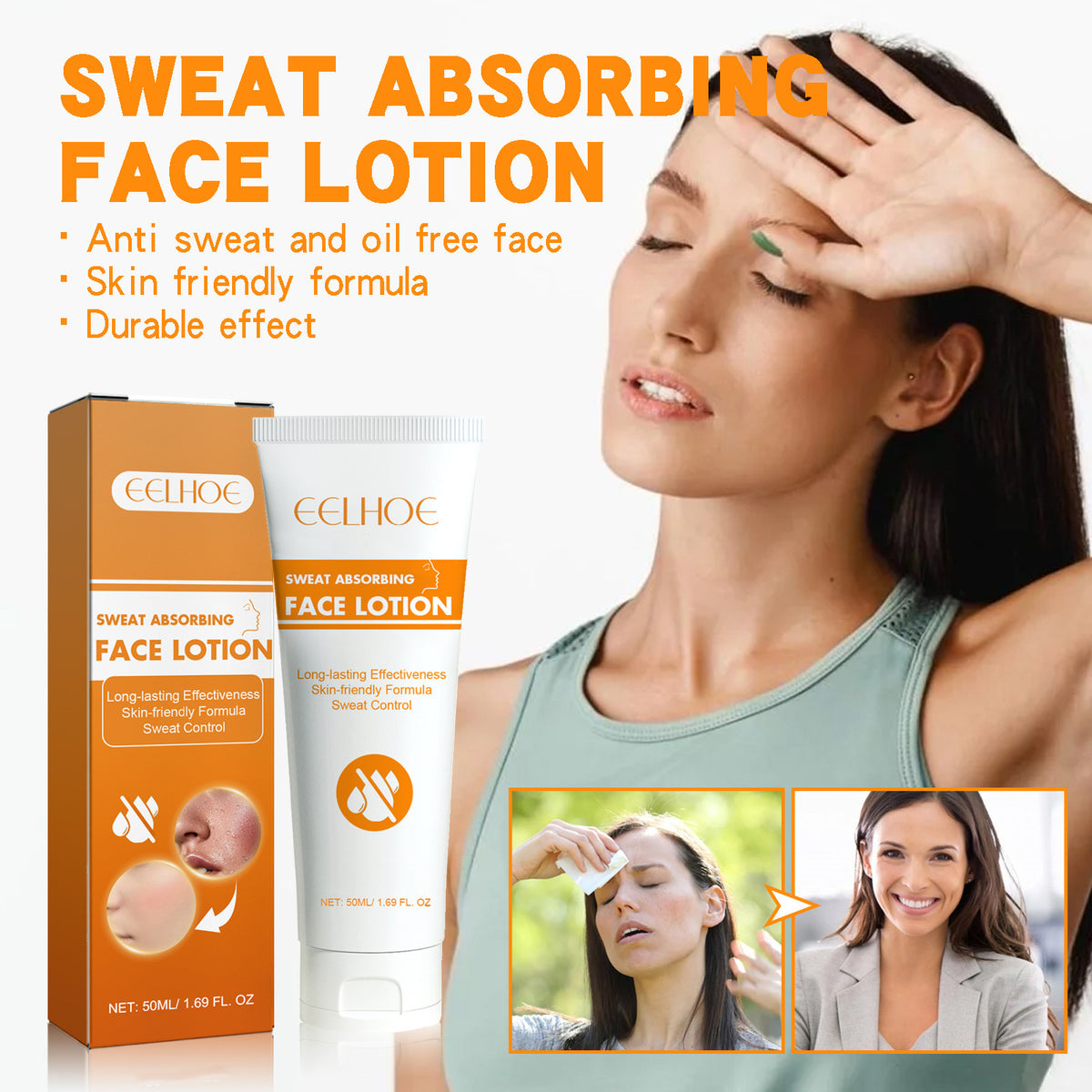Facial Sweat Absorbing Lotion for Oil Control