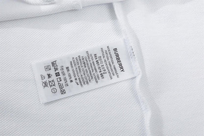 Burberry White T-Shirt With Collar