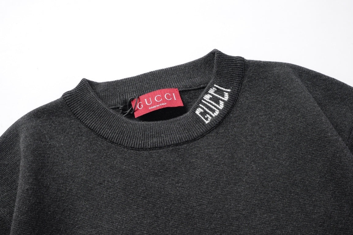 Gucci Black Cotton Crew Neck T-Shirt - Luxury Casual Staple