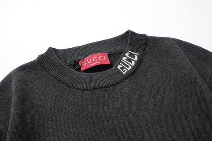 Gucci Black Cotton Crew Neck T-Shirt - Luxury Casual Staple