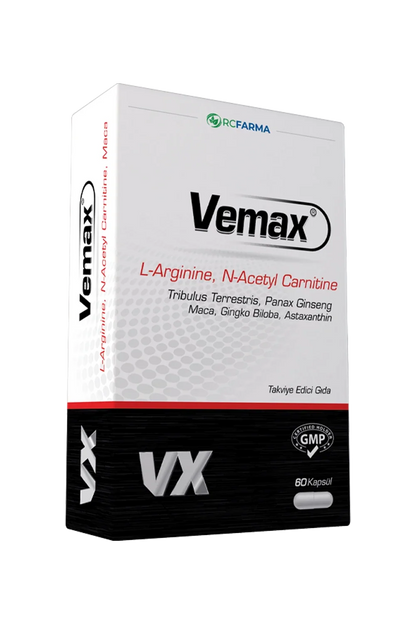Vemax Dietary Supplement - Herbal Extract Blend, Halal Certified, 60 Capsules