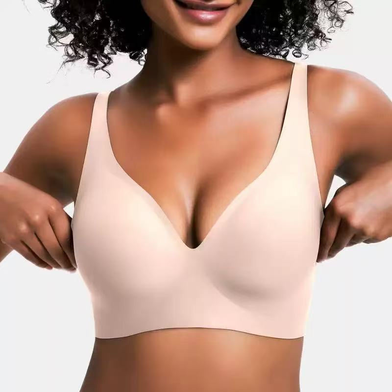 Lace Pattern Push-Up Support Bra