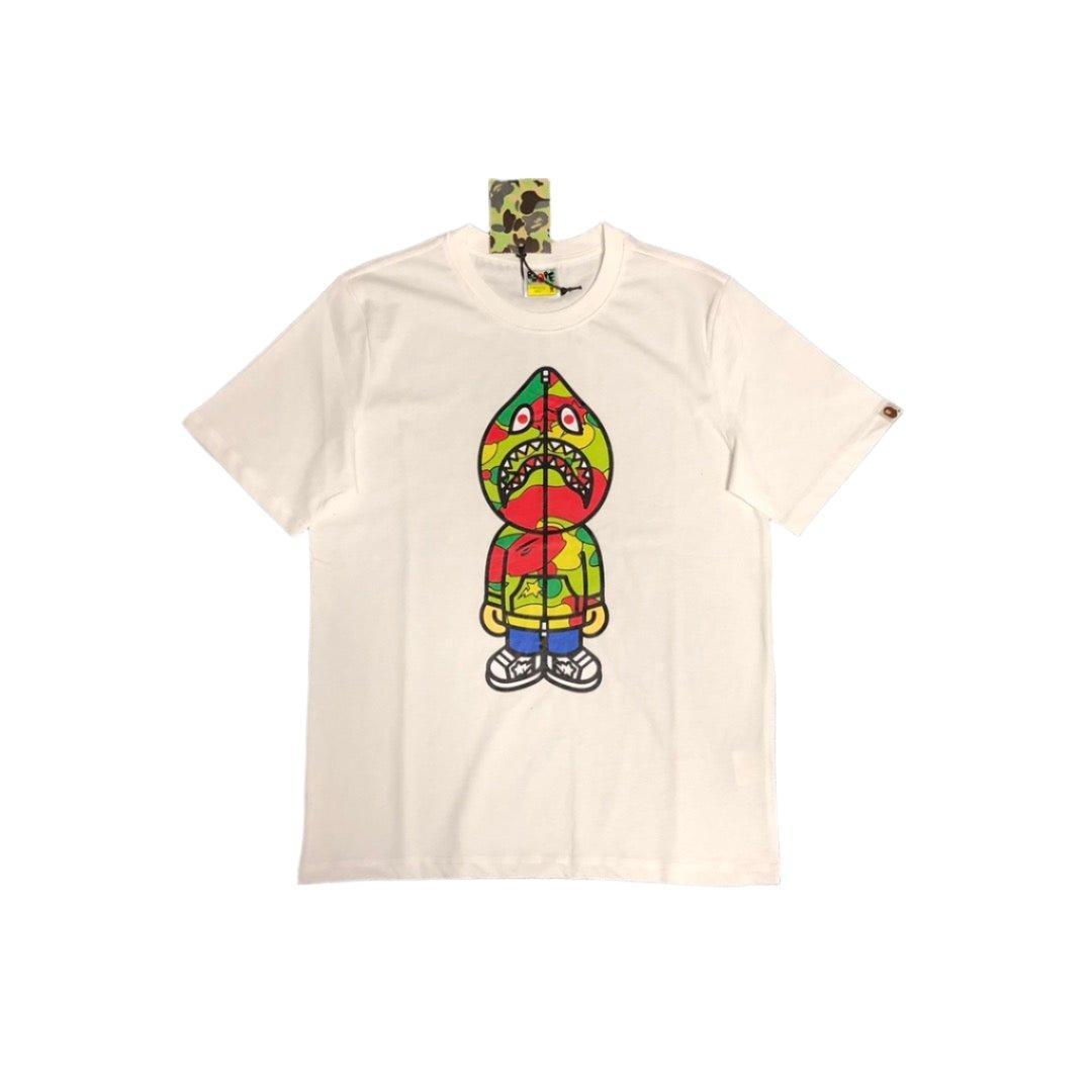Bathing Ape Beige T-Shirt without Collar