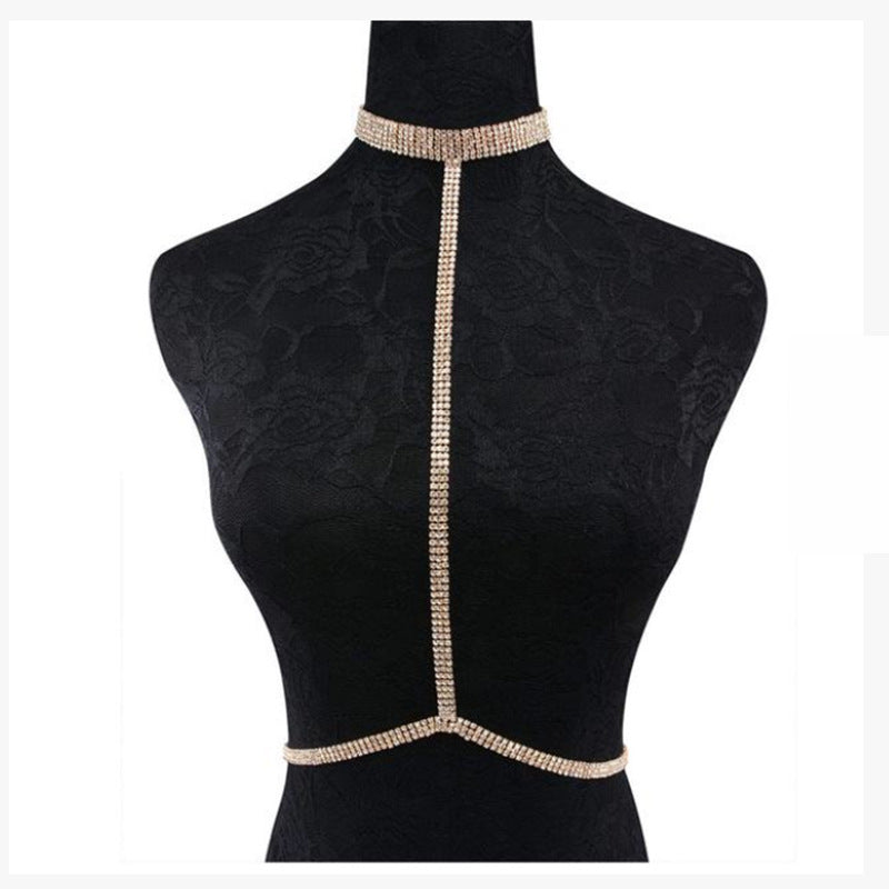 Bikini Body Cha Sexy Rhinestone Summer Exquisite Sexy Necklace Jewelry Accessories