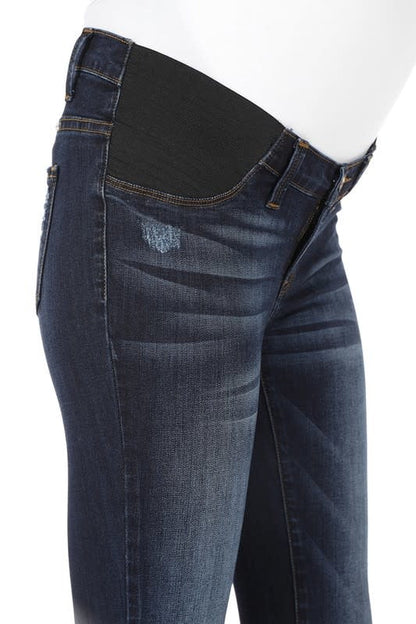 Maternity Distressed Frayed Ankle