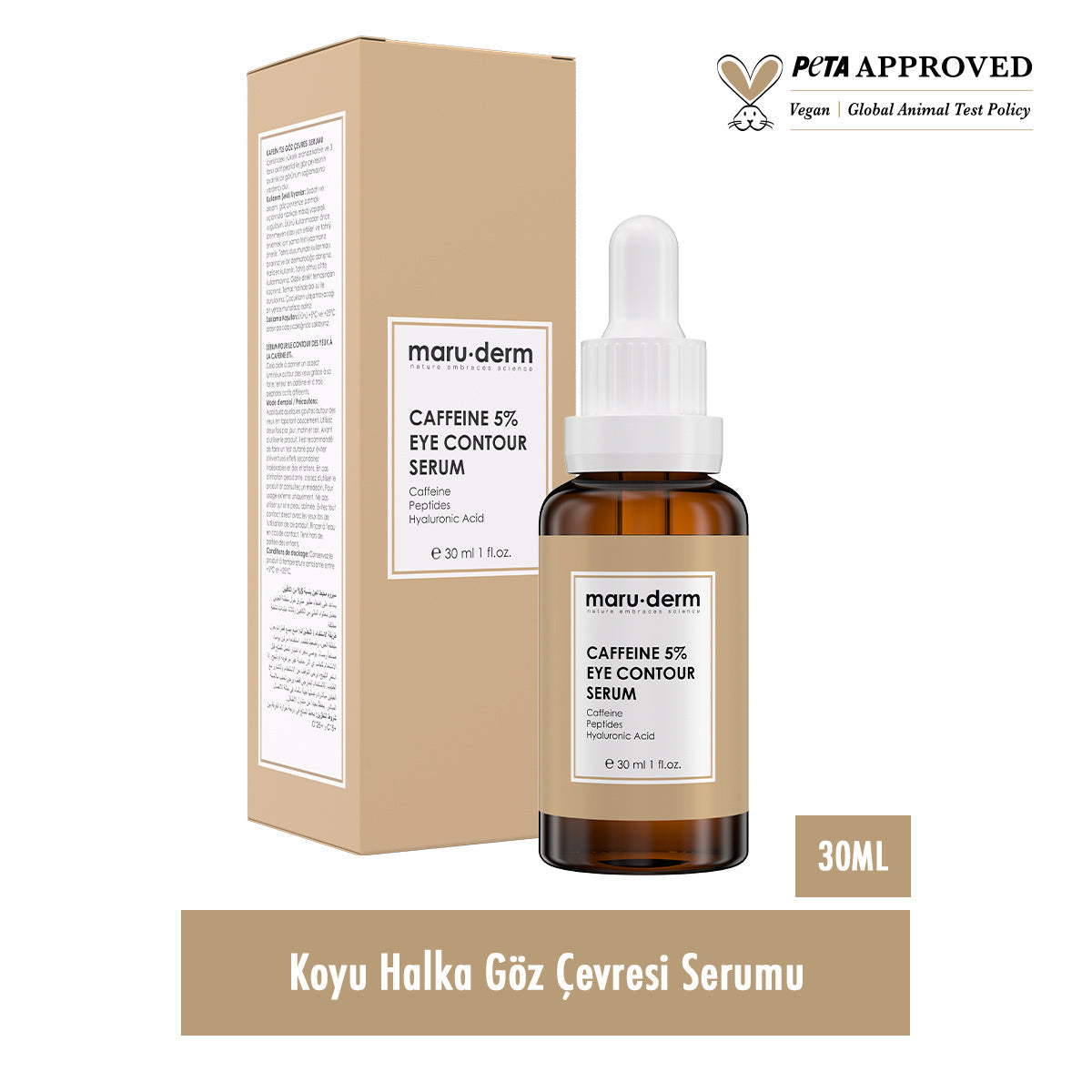 Maruderm Vitamin C Serum &amp; Caffeine Eye Serum Set - 30ml Each | Brightening Care