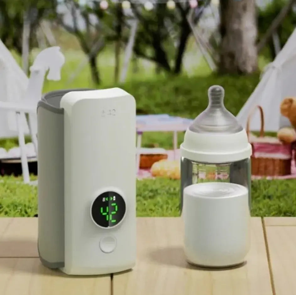 Portable Wireless Baby Bottle Warmer SHOPEZRA L.L.C.