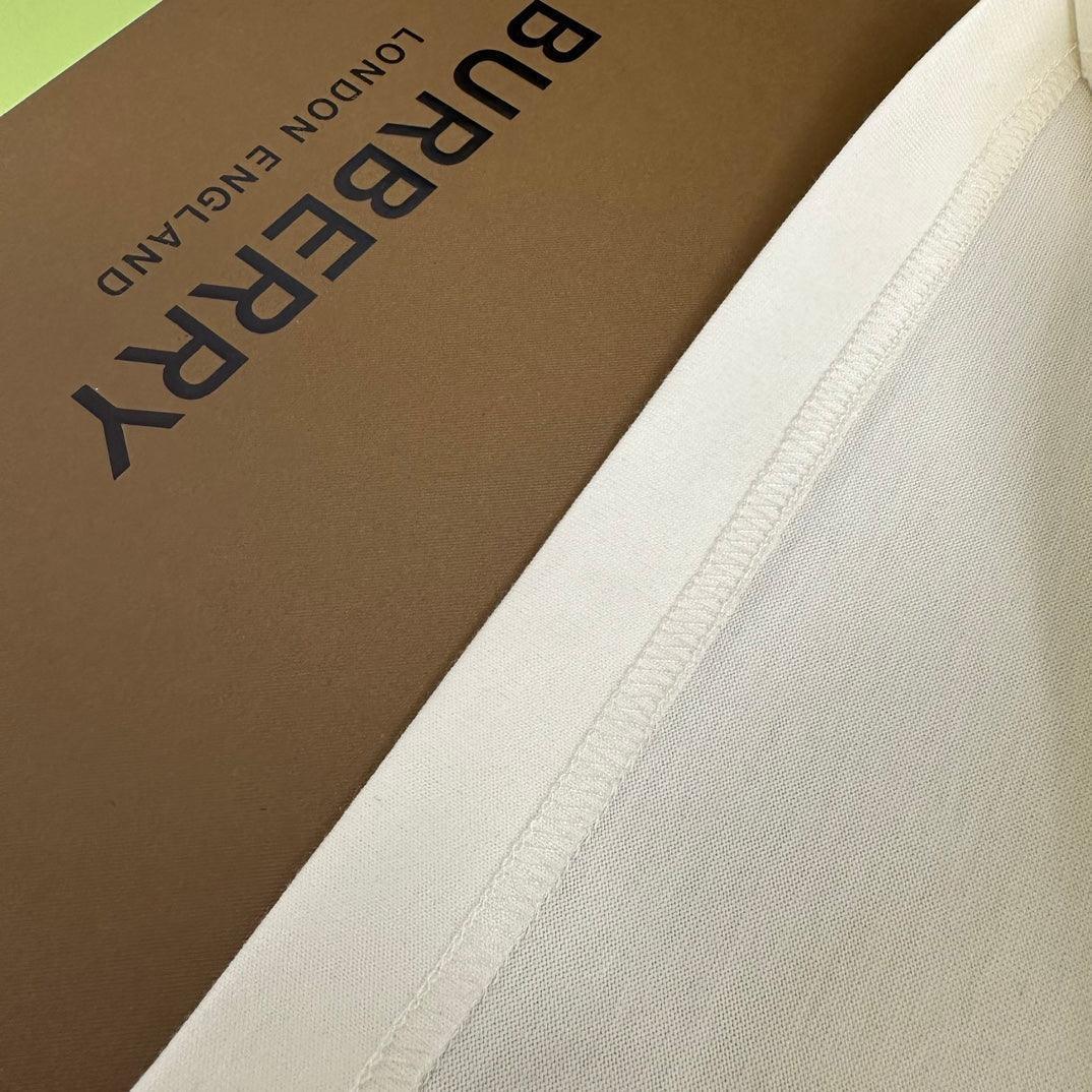 Burberry Cream T-Shirt Without Collar