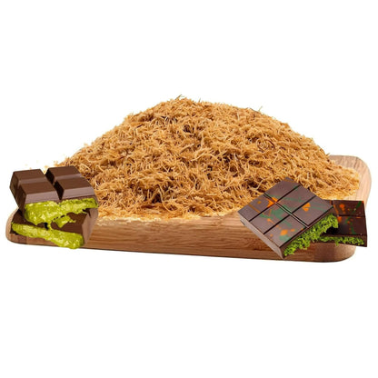 OZKA Dried &amp; Chopped Kataifi Shredded Fillo Dough,Ingredient for The Viral Dubai Pistachio Chocolate Bar, Kunafa, Knafeh, Katifi, 200g(7oz),