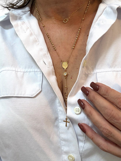 Guadalupe rosary necklace