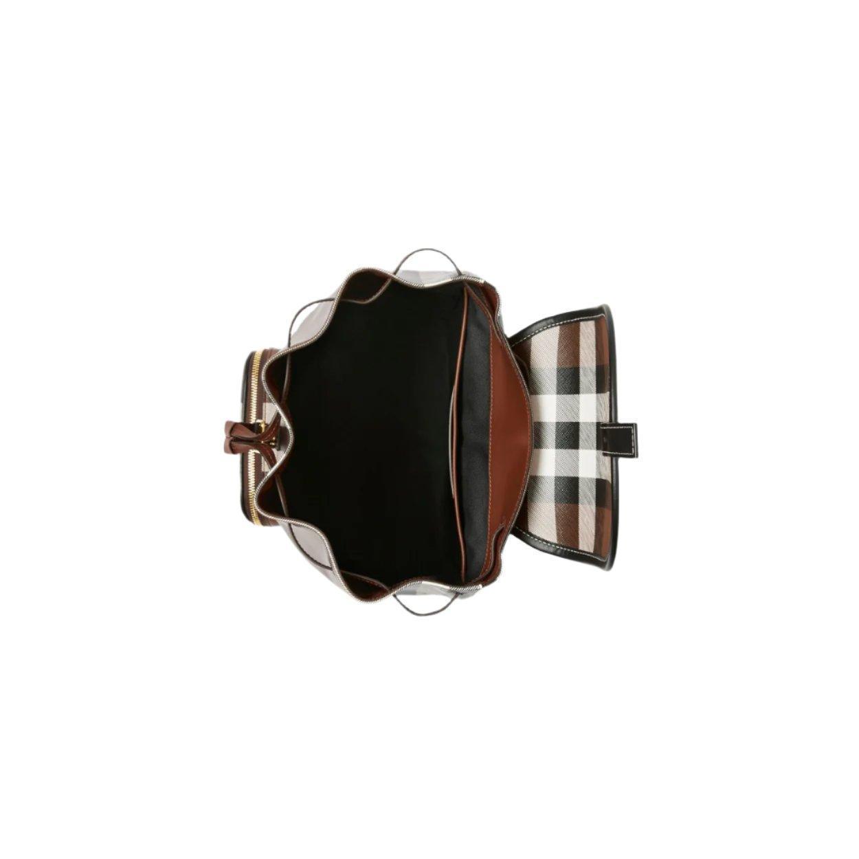 Burberry Medium Check Coated Canvas Backpack
