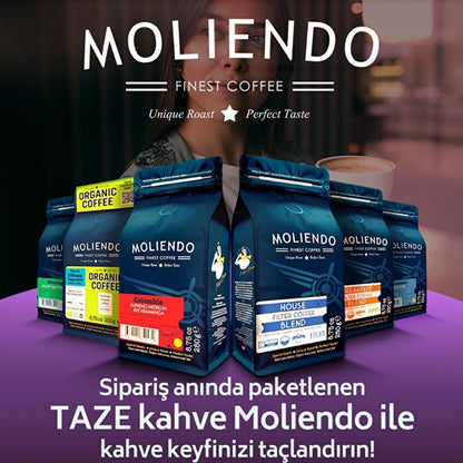 Moliendo Whole Bean Coffee House Blend - Rich Flavor Profile, 1000g
