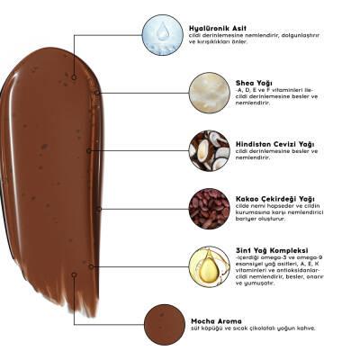 Cream Co. 3 in 1 Lip Balm - Mocha Tinted, Hyaluronic Acid &amp; Ceramide - Moisturizing, Repairing, Vegan