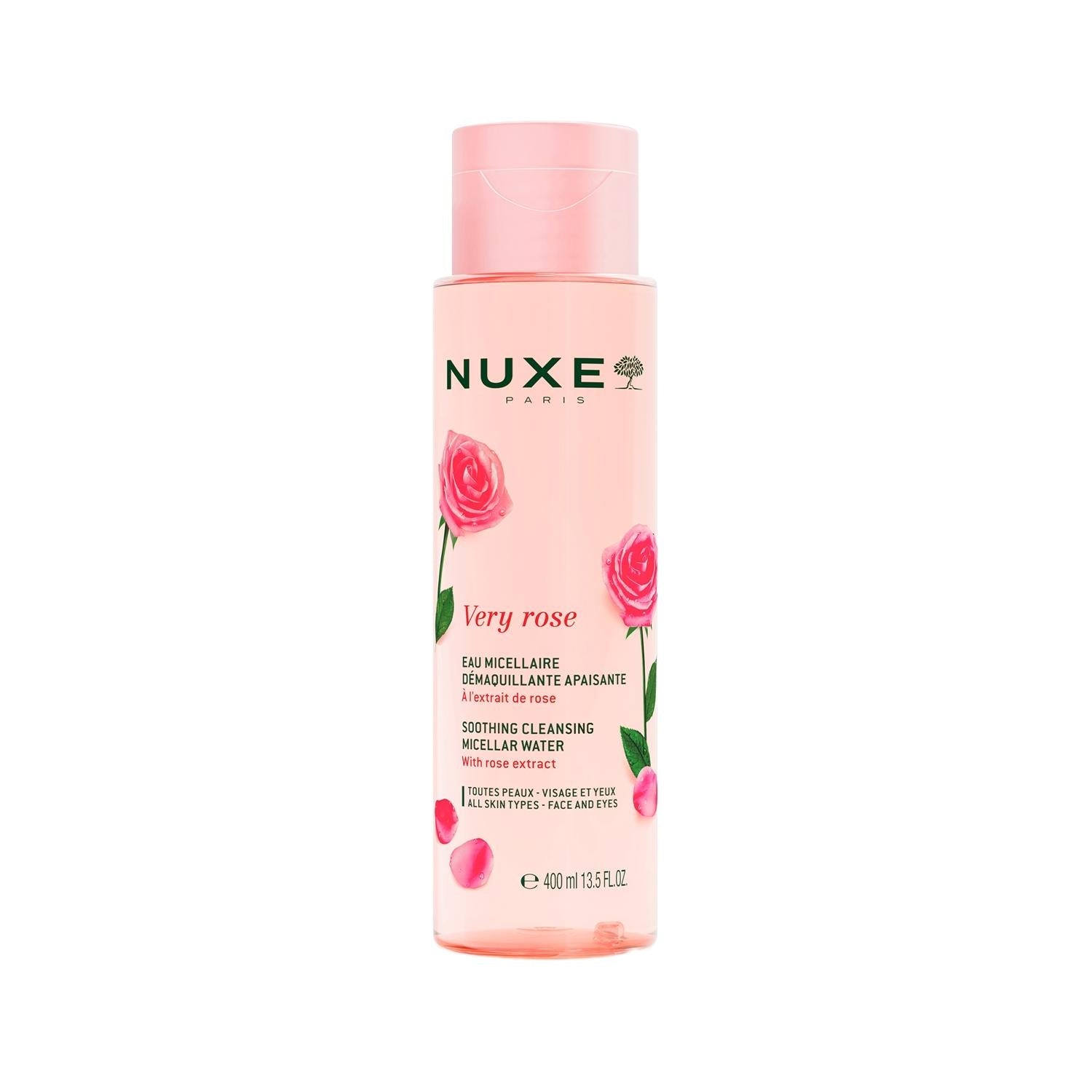 Nuxe Very Rose Soothing Micellar Water - Gentle Skincare for Sensitive Skin, 13.53 fl oz