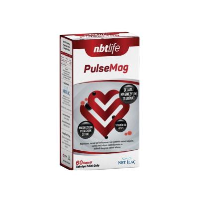 NBT Life PulseMag Magnesium Supplement - 60 Capsules, Supports Healthy Magnesium Levels, Vegetarian &amp; Vegan Friendly