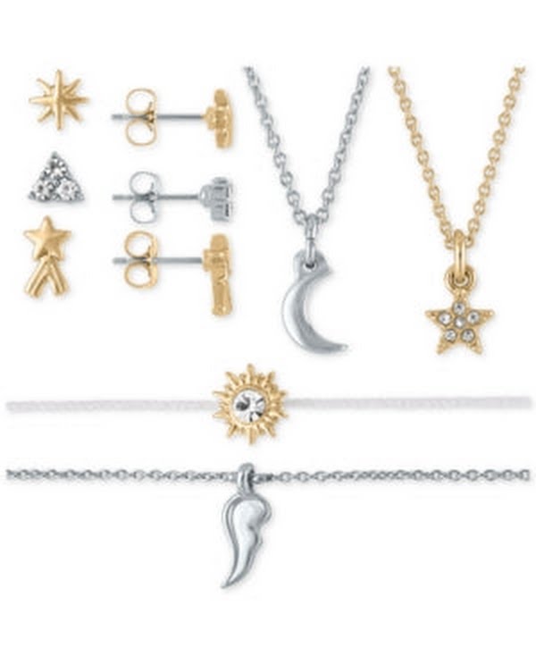 Rachel Rachel Roy Two-Tone Stud Earrings, Pendant Necklace &amp; Bracelet 7-Pc.