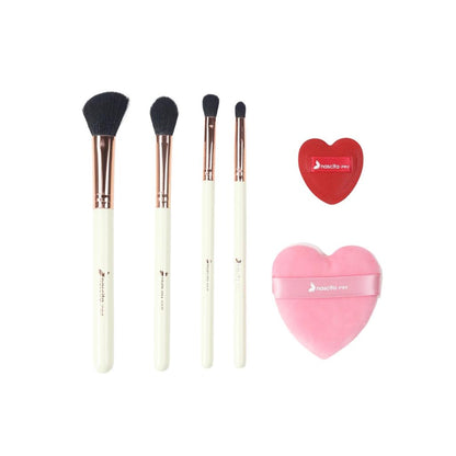 Nascita 4-Piece Makeup Brush &amp; 2-Piece Puff Set