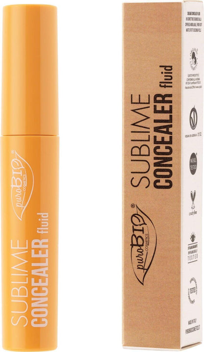 Purobio Süblime Concealer Fluid - Matte Finish, Organic Aloe Vera, Under Eye Concealer for Dark Circles