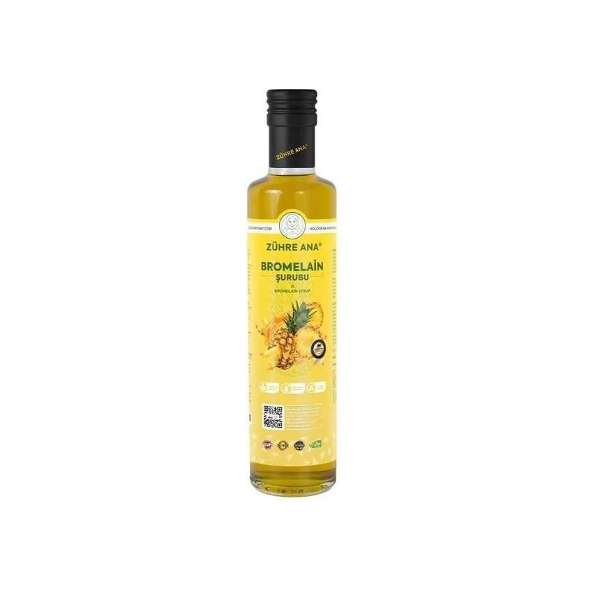 Zühre Ana Bromelain Syrup 250ml - Natural Digestive Health Supplement with Vitamin C, Coenzyme Q10 &amp; L-Carnitine
