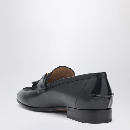 VALENTINO Luxury Loafer with Suede Insert and Tassels