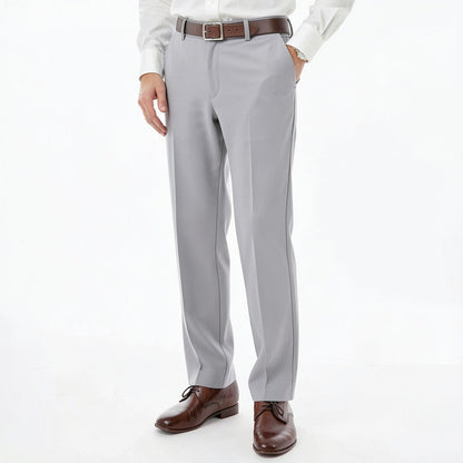 Michael Kors Solid Dress Pants, Light Gray, Size 37W