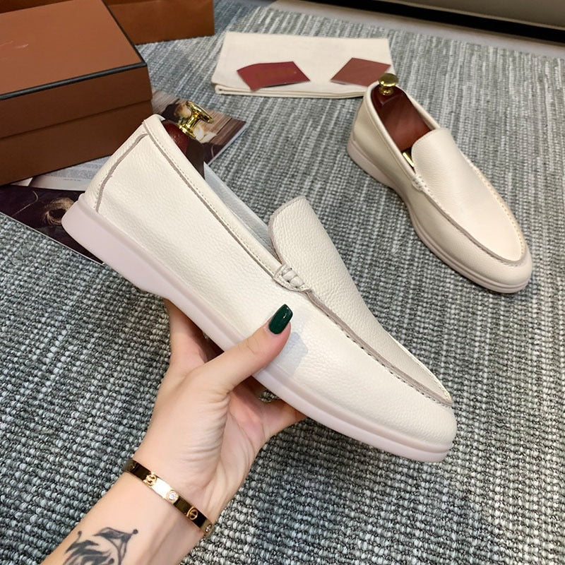 Men Slip On Loafers Breathable Flat Shoes