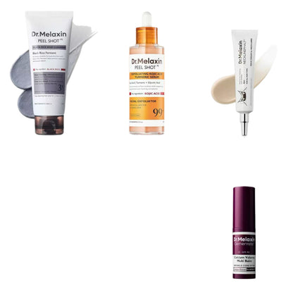 Turmeric Skincare Set with Exfoliating Essence and Creams