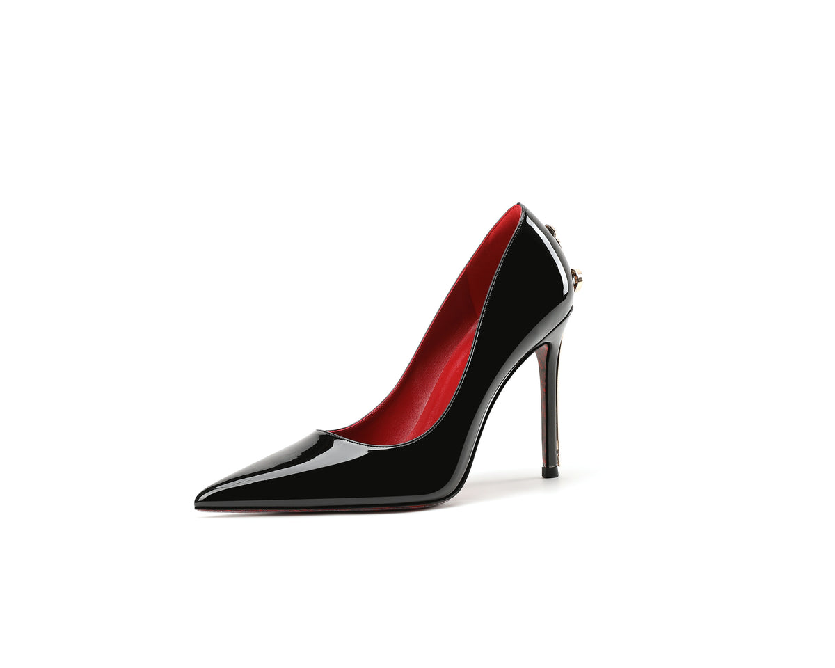 Womens Stiletto High Heels Pointed Toe Sword Design