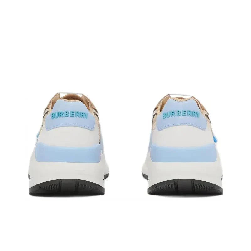 Burberry Cushioning Anti Slip And Wear Resistant Low Top Casual Shoes Blue Brown