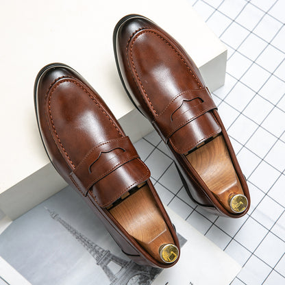 Mens Slip-On Leather Loafers