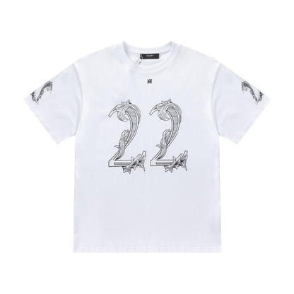 Amiri 22 White T-Shirt Without Collar